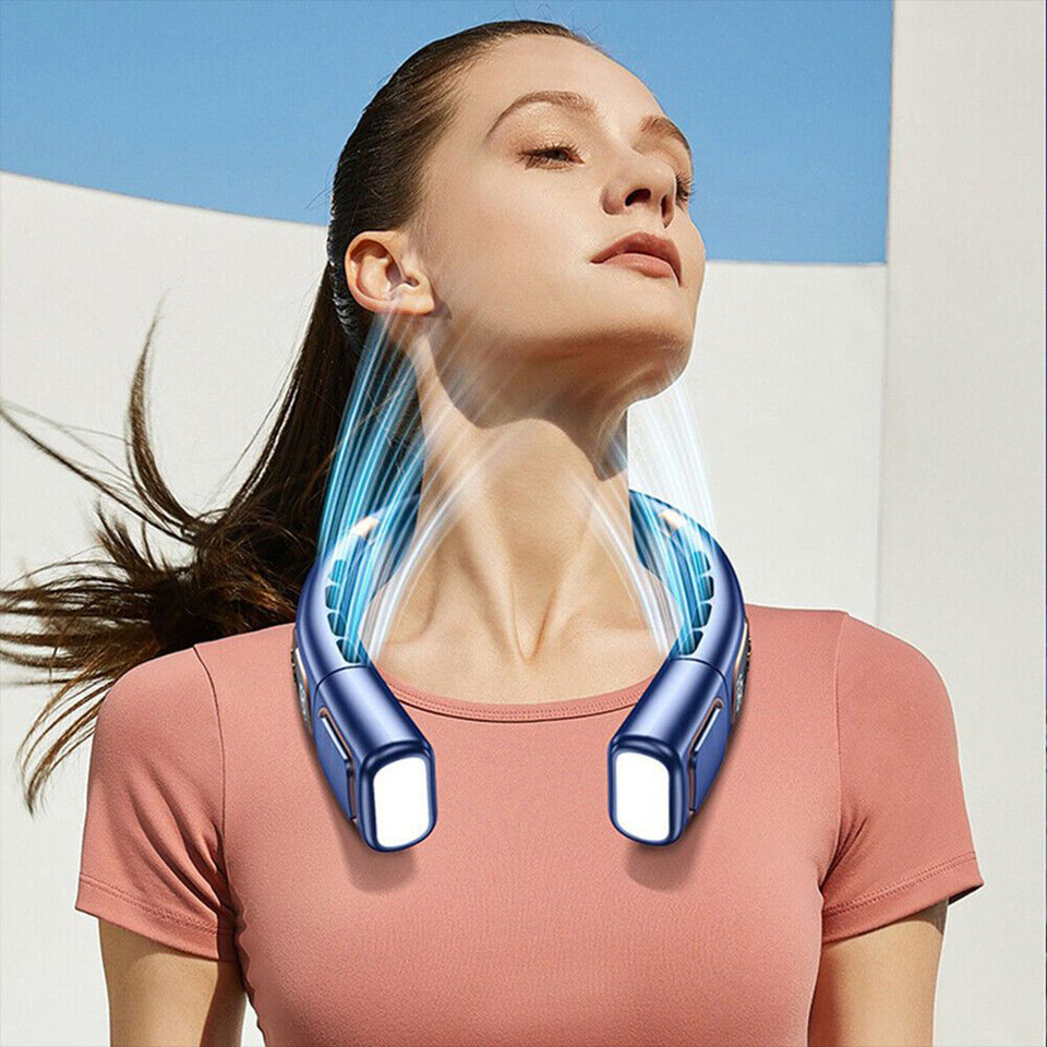 VENTILADOR DE CUELLO CON LUZ LED