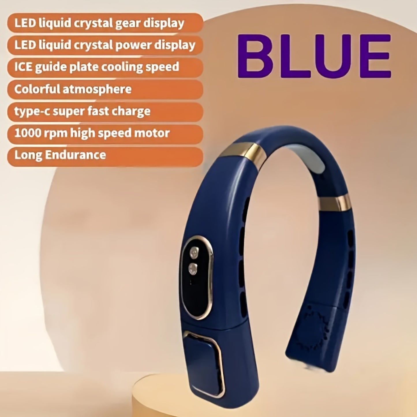 VENTILADOR DE CUELLO CON LUZ LED