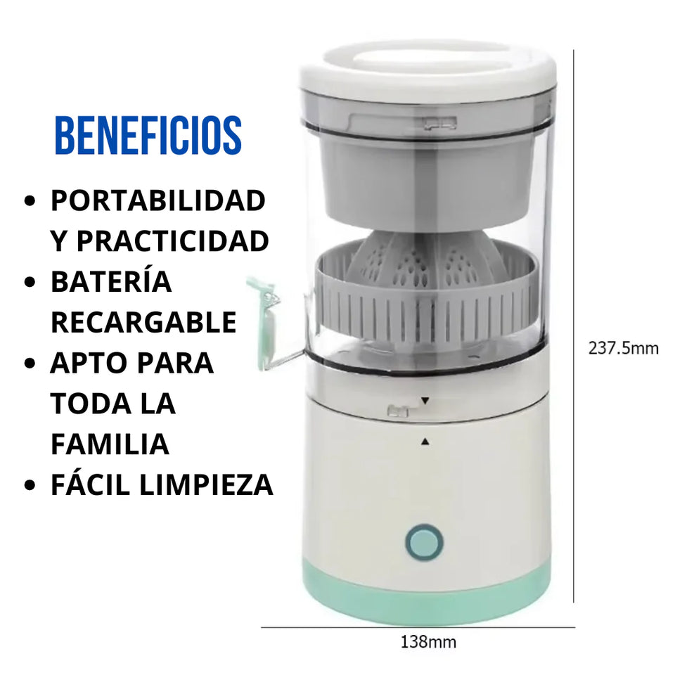 EXPRIMIDOR DE FRUTA ELECTRICO RECARGABLE