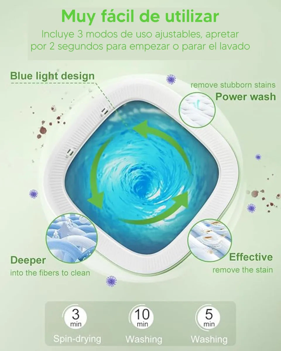 MINI LAVADORA PORTATIL + REGALO MEDINAIL