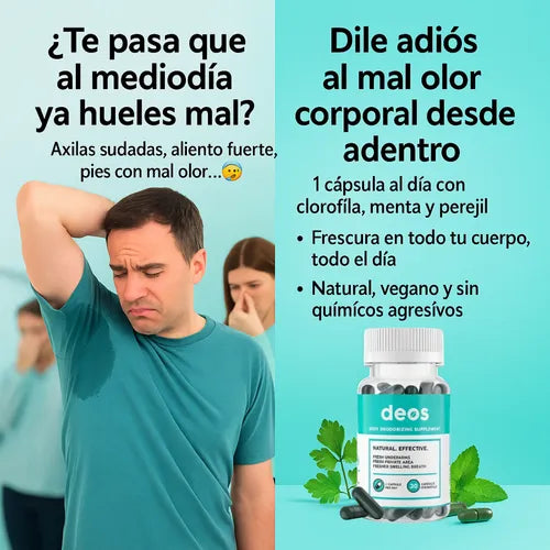 DEOS-DESODORANTE INTERNO 30 CAPSULAS