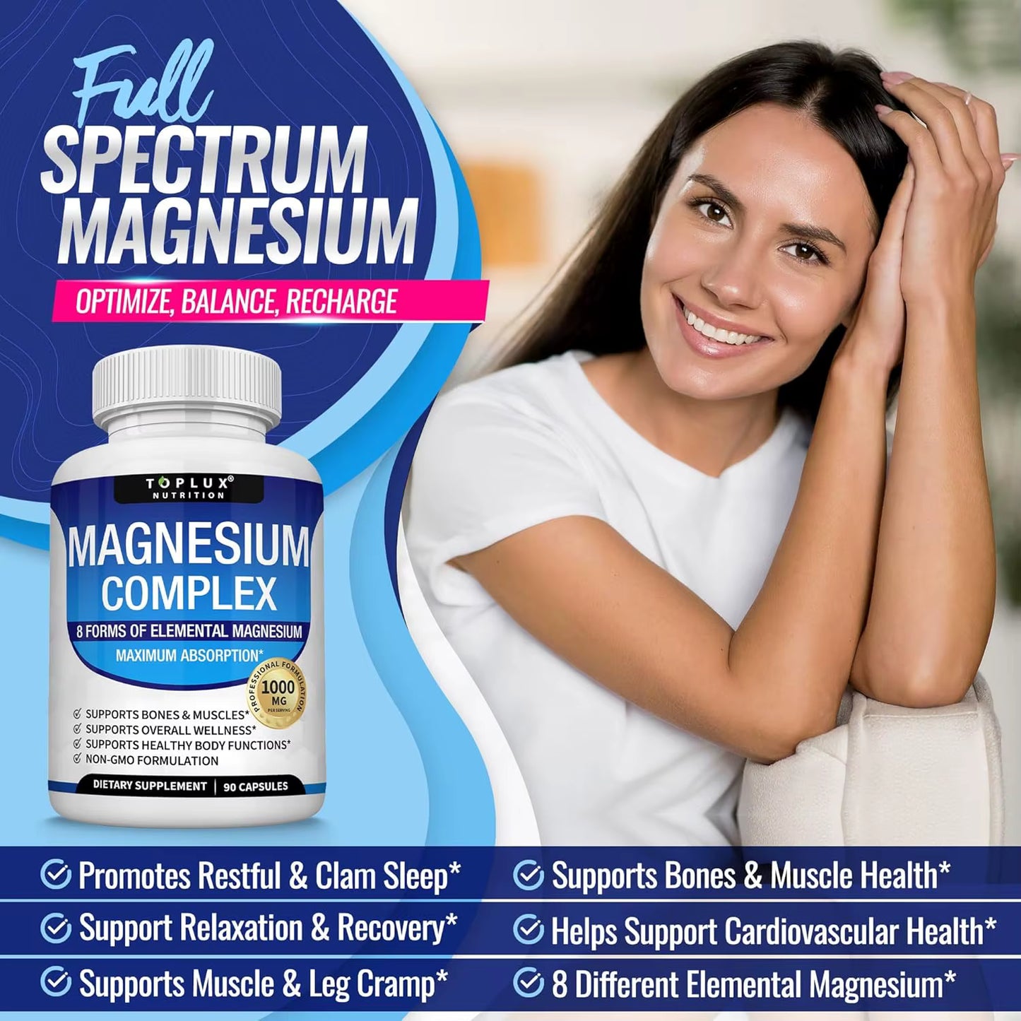 COMBO SALUD TOTAL :MAGNESIUM COMPLEX 8 - BLOOD SUGAR COMPLEX