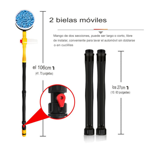 KIT GIRATORIO PARA LIMPIEZA DE AUTO